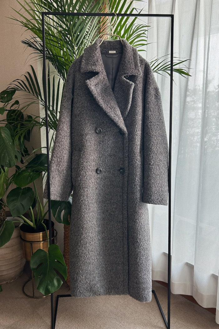 アルパカシャギー Wロングコート
