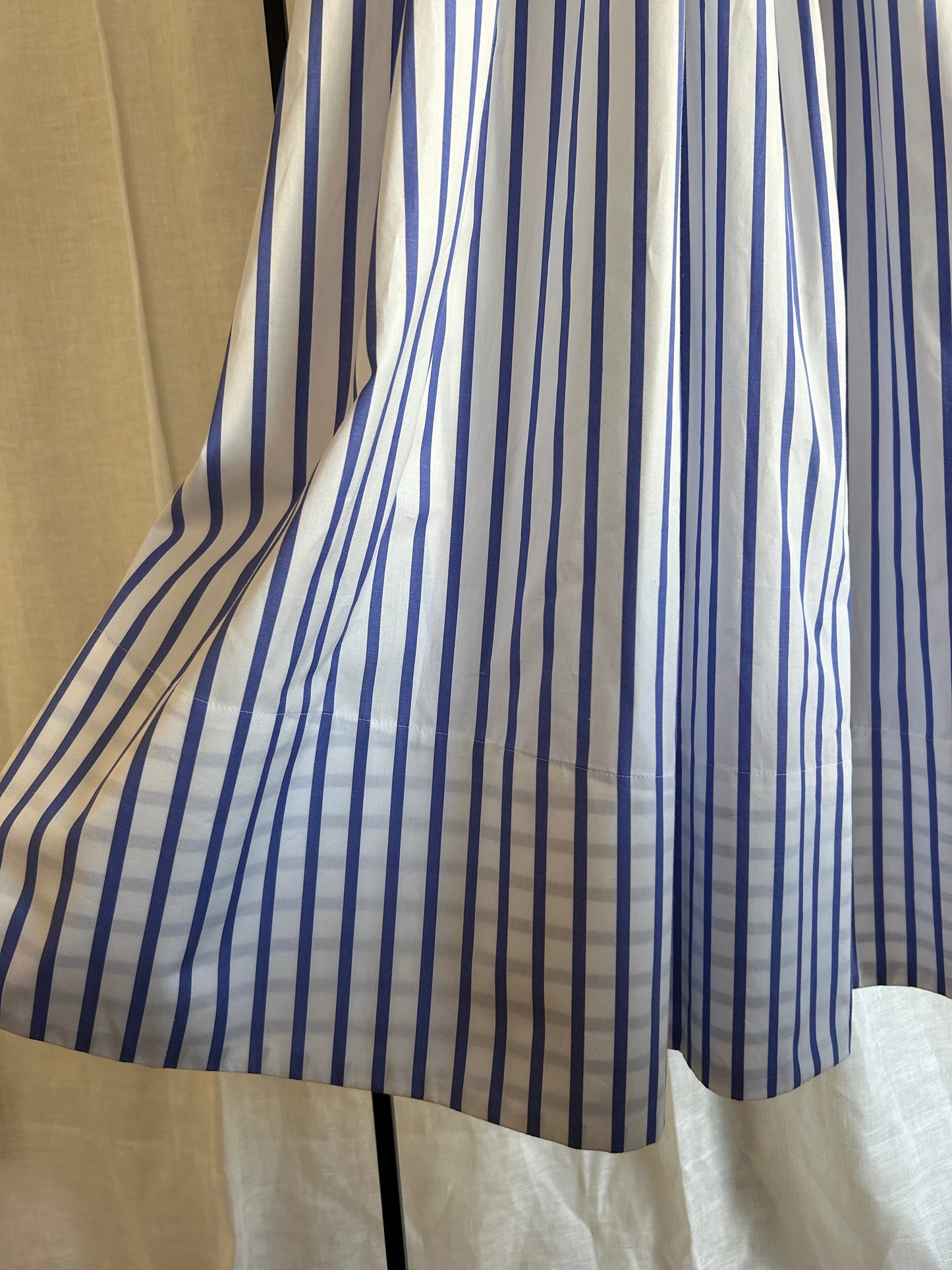 25ss ストライプマキシギャザースカート