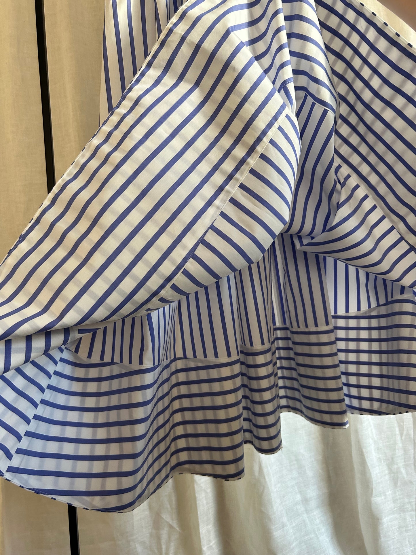 25ss ストライプマキシギャザースカート