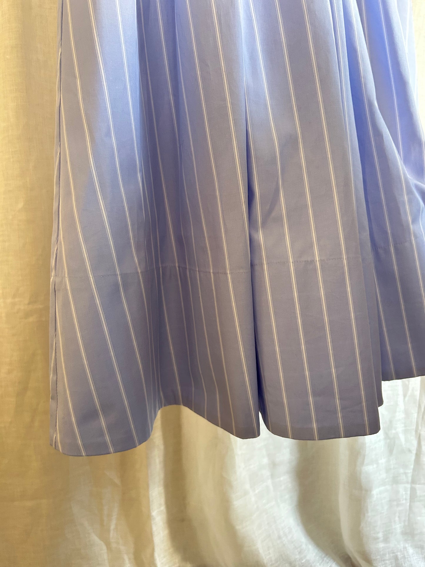25ss ストライプマキシギャザースカート