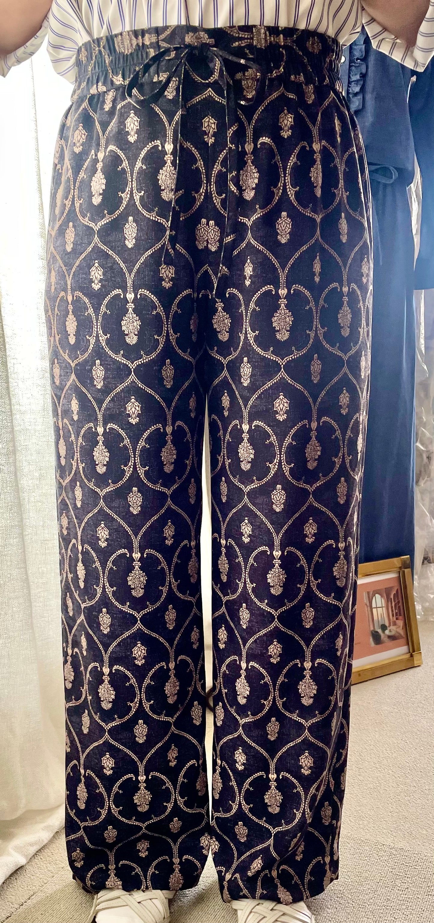 25ss drawellプリントドロストパンツ