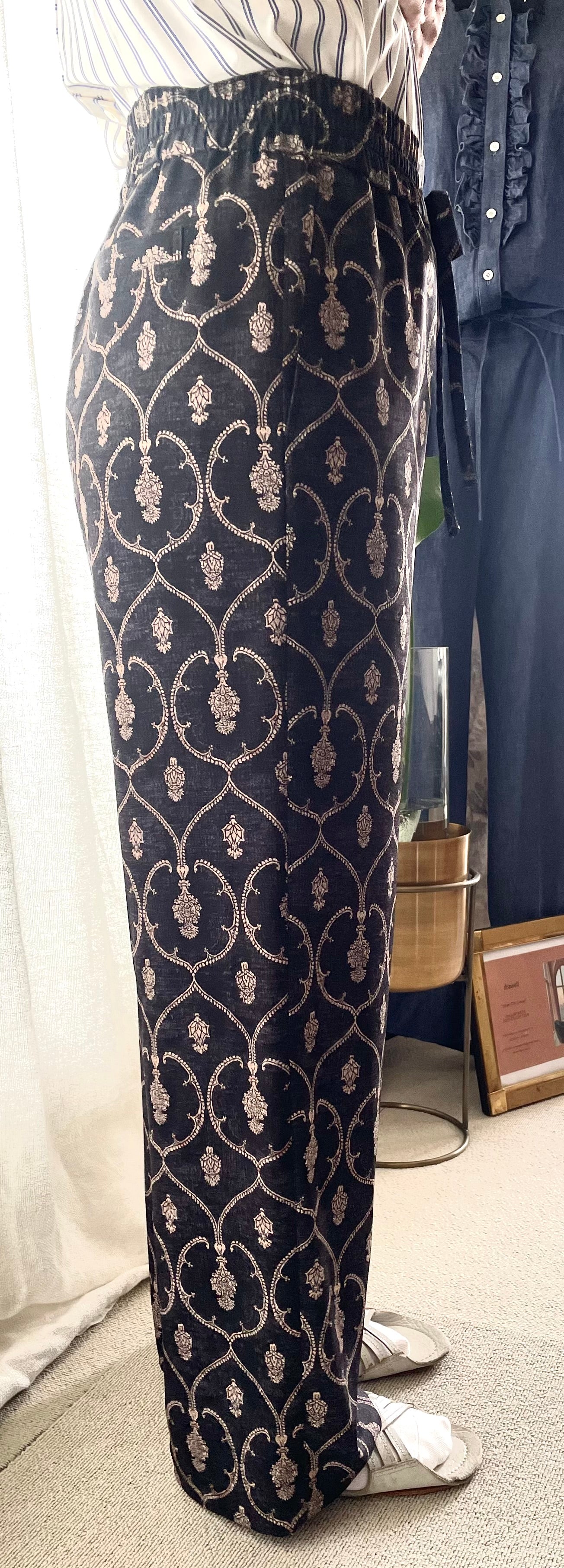 25ss drawellプリントドロストパンツ