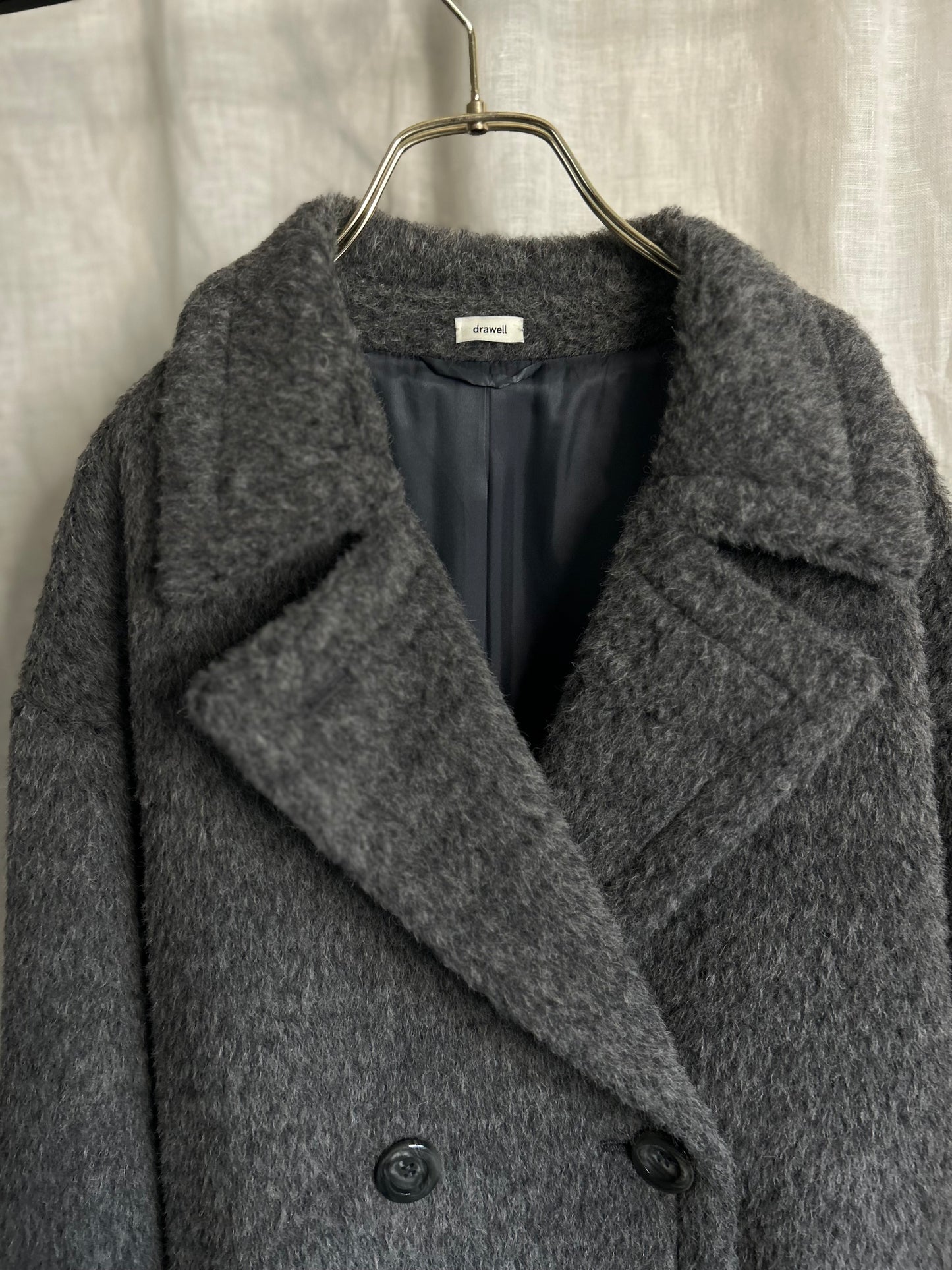 2025AWアルパカシャギースプリットラグランPコート