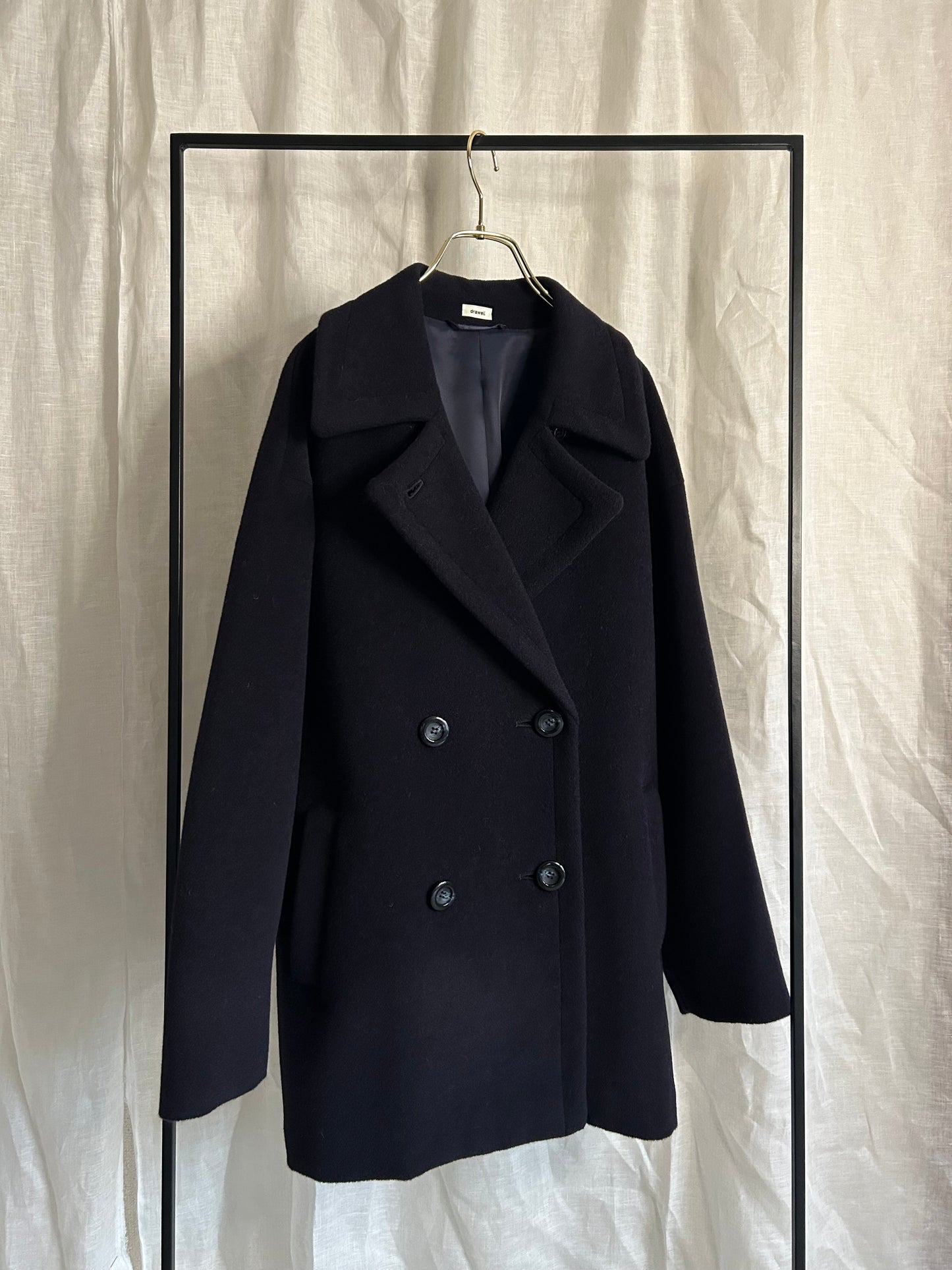 2025AWアンゴラナイロンオックスビーバー ラグランPコート