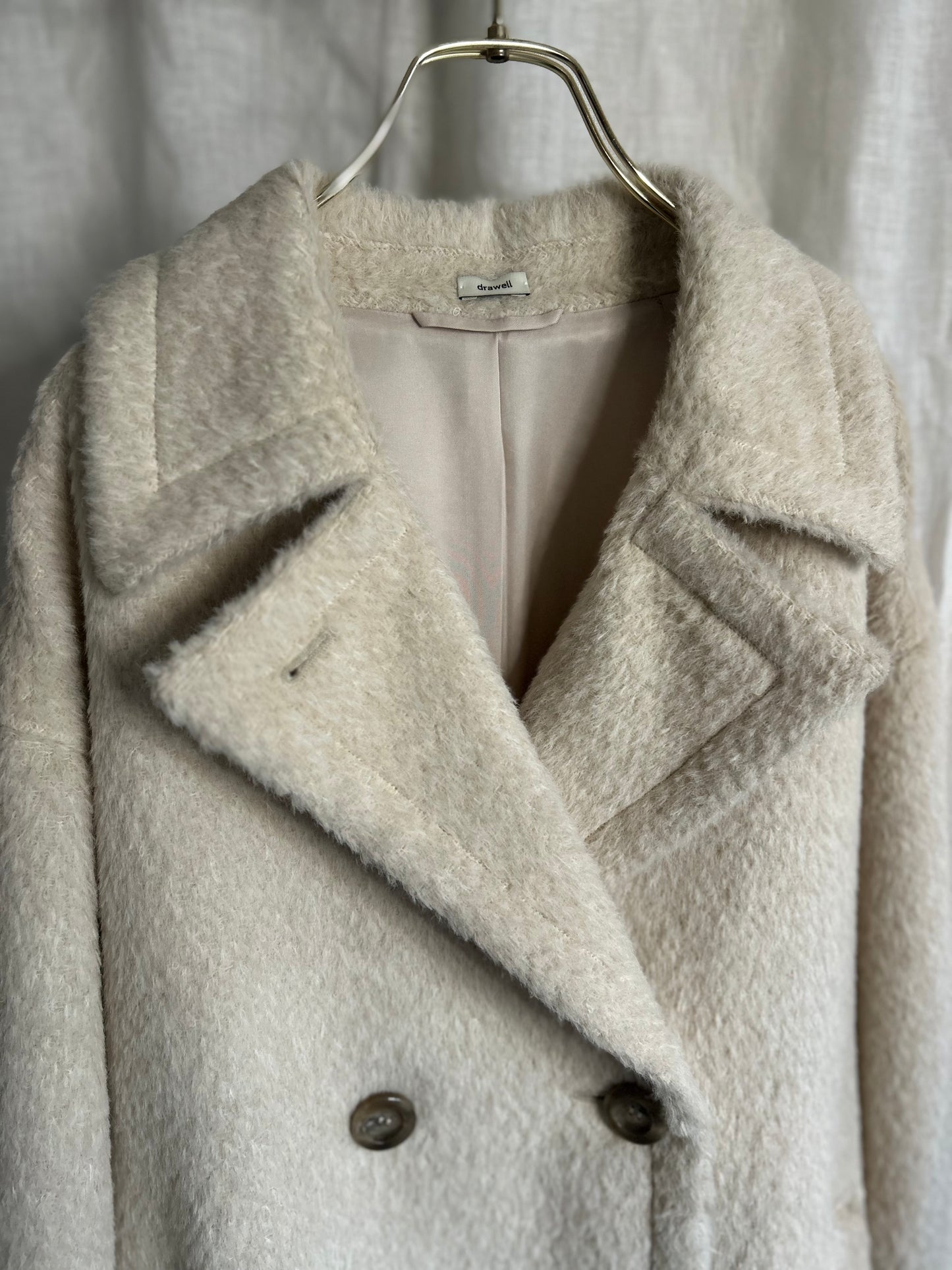 2025AWアルパカシャギースプリットラグランPコート