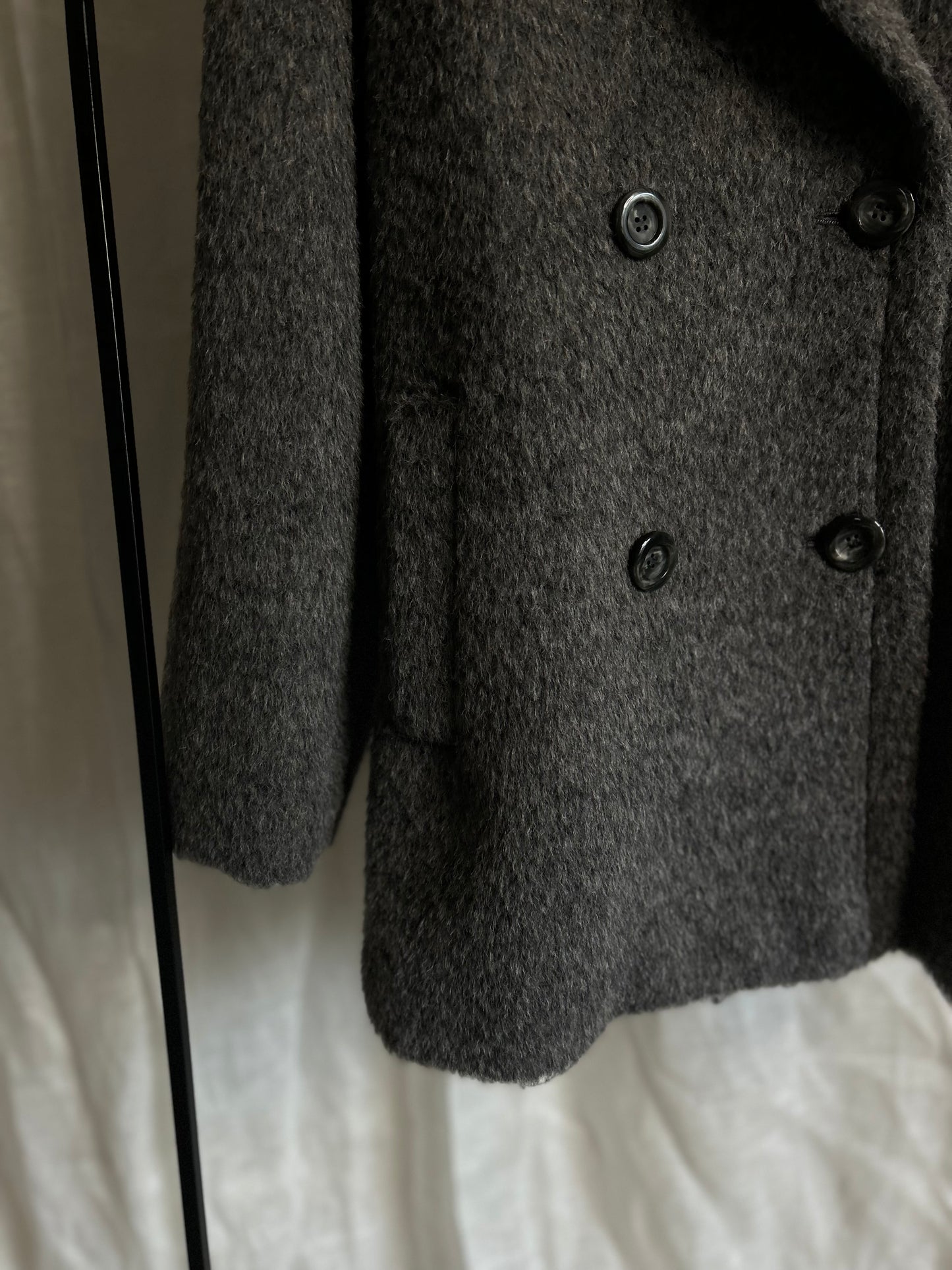 2025AWアルパカシャギースプリットラグランPコート