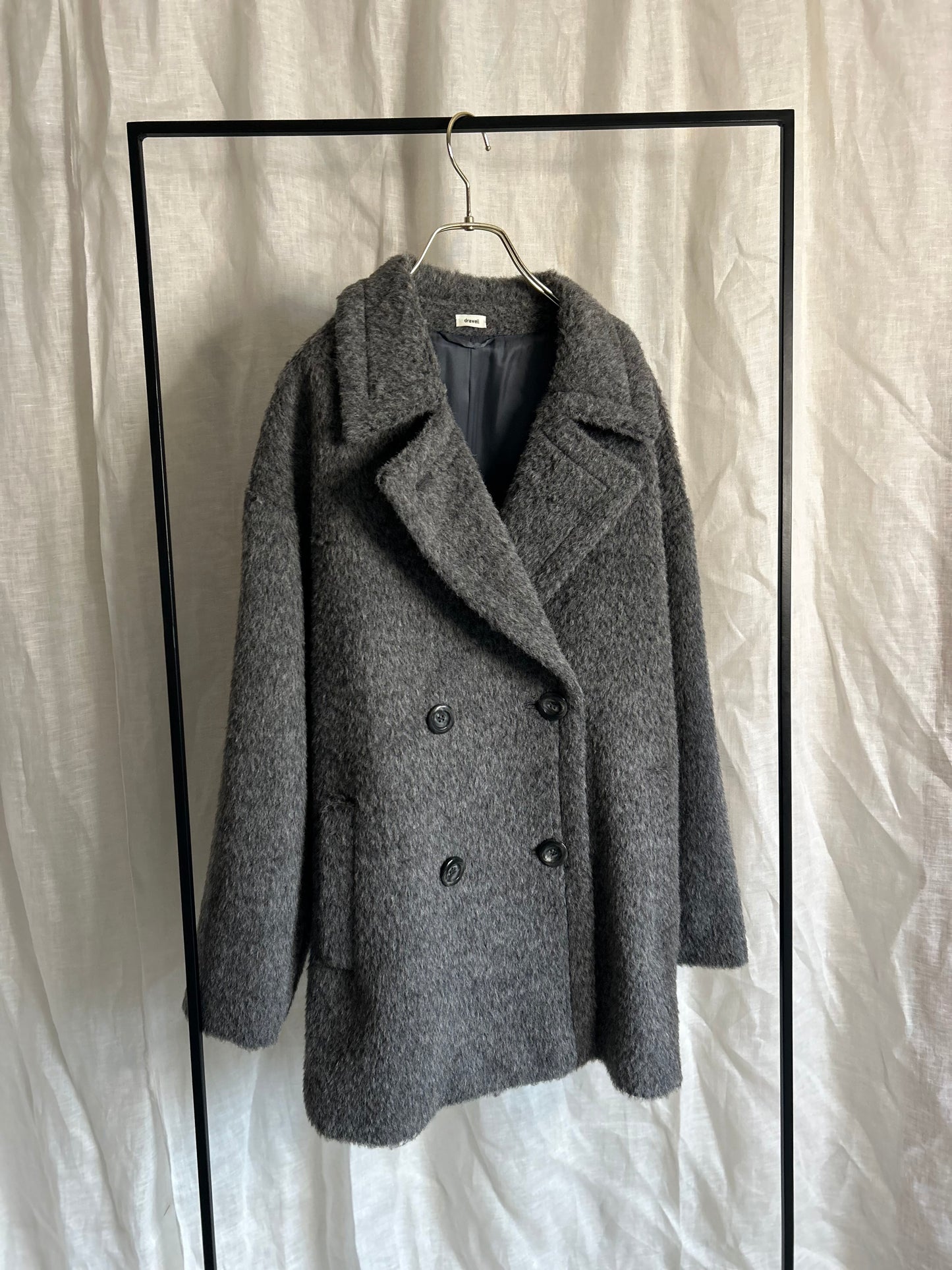 2025AWアルパカシャギースプリットラグランPコート