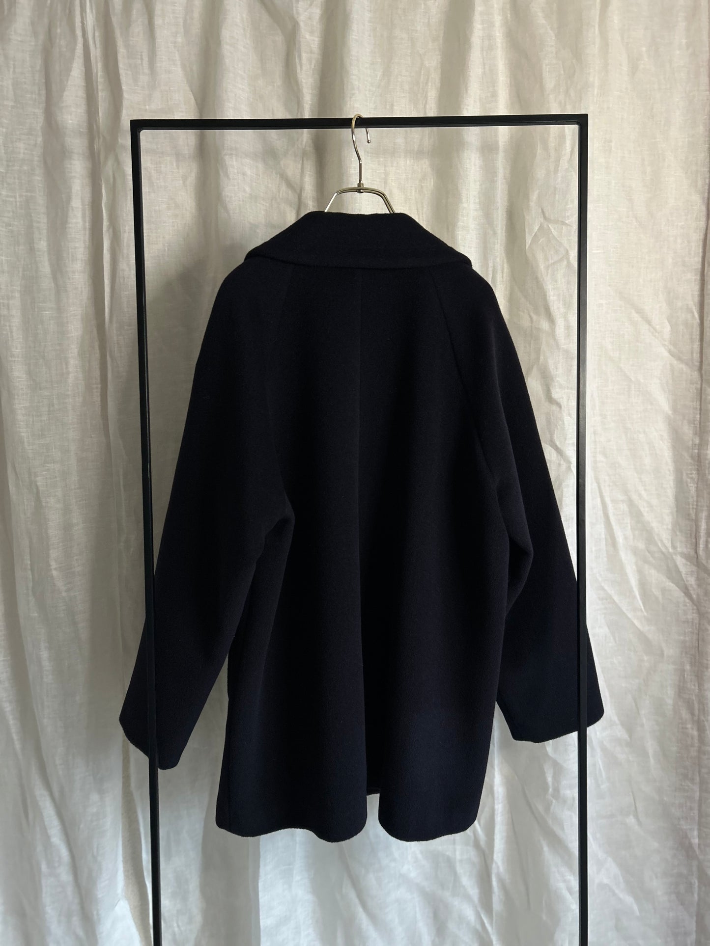 2025AWアンゴラナイロンオックスビーバー ラグランPコート