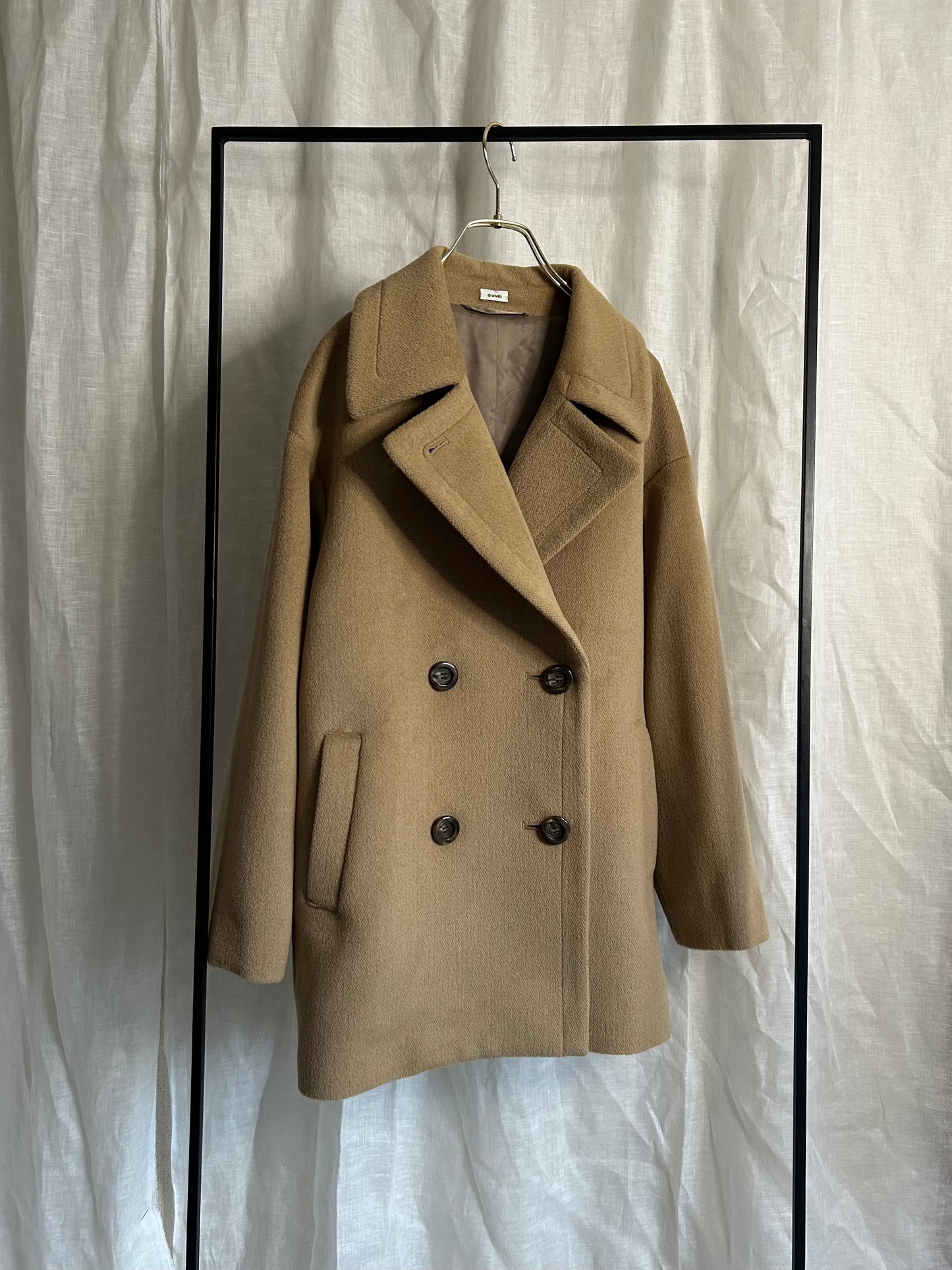 2025AWアンゴラナイロンオックスビーバー ラグランPコート