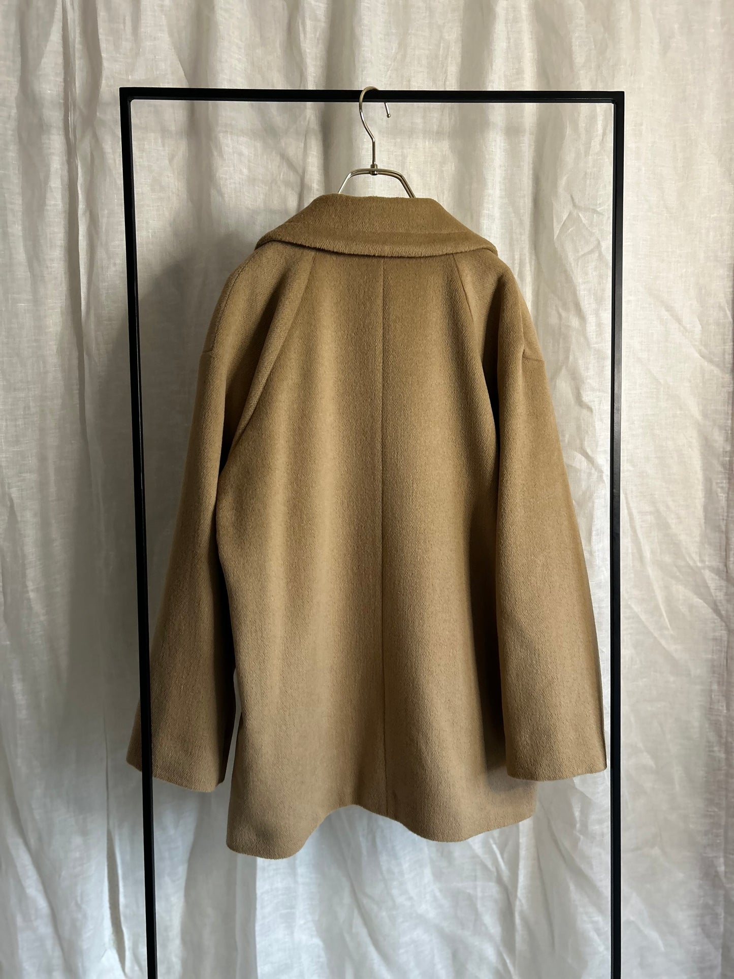 2025AWアンゴラナイロンオックスビーバー ラグランPコート