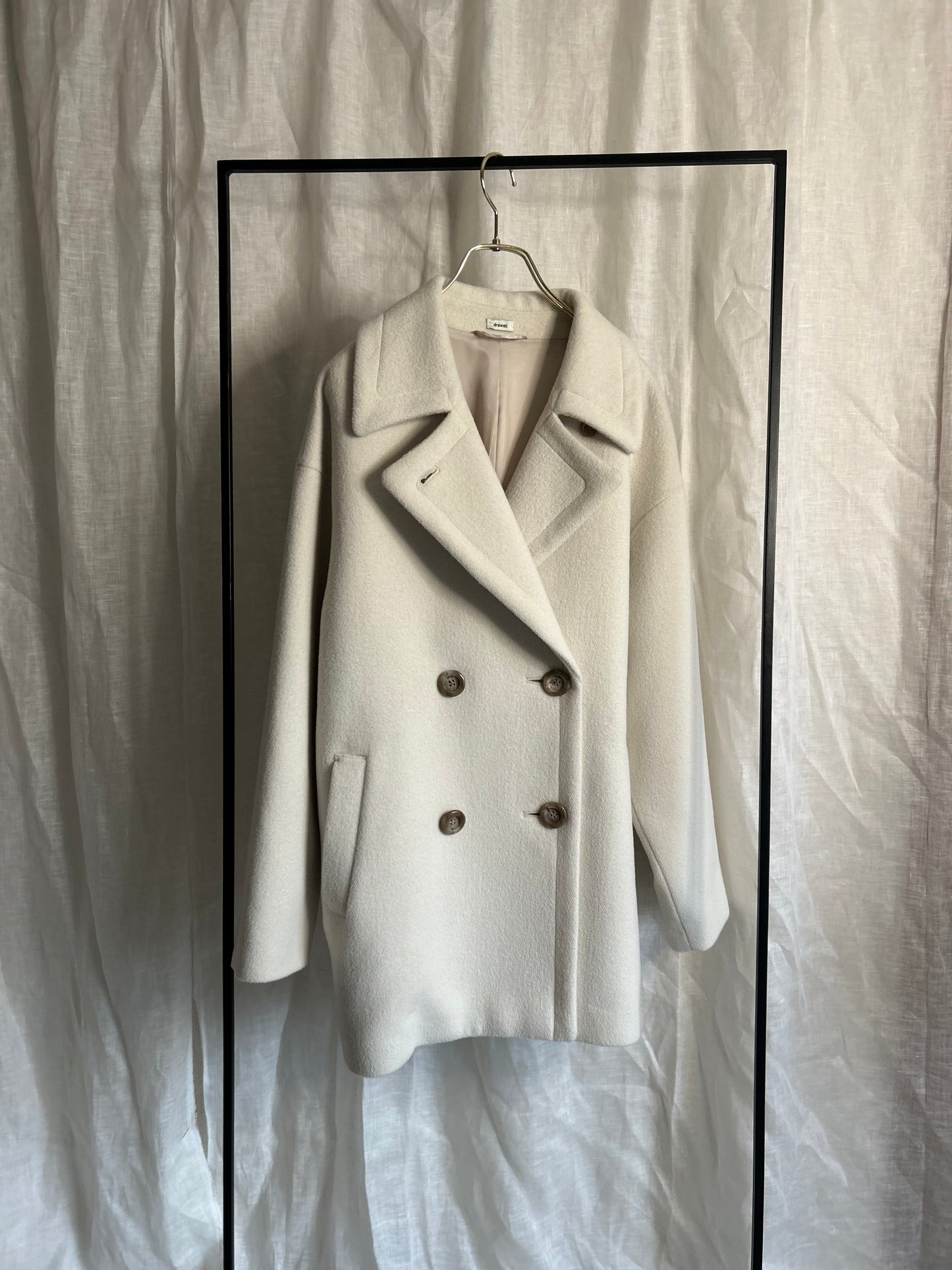 2025AWアンゴラナイロンオックスビーバー ラグランPコート