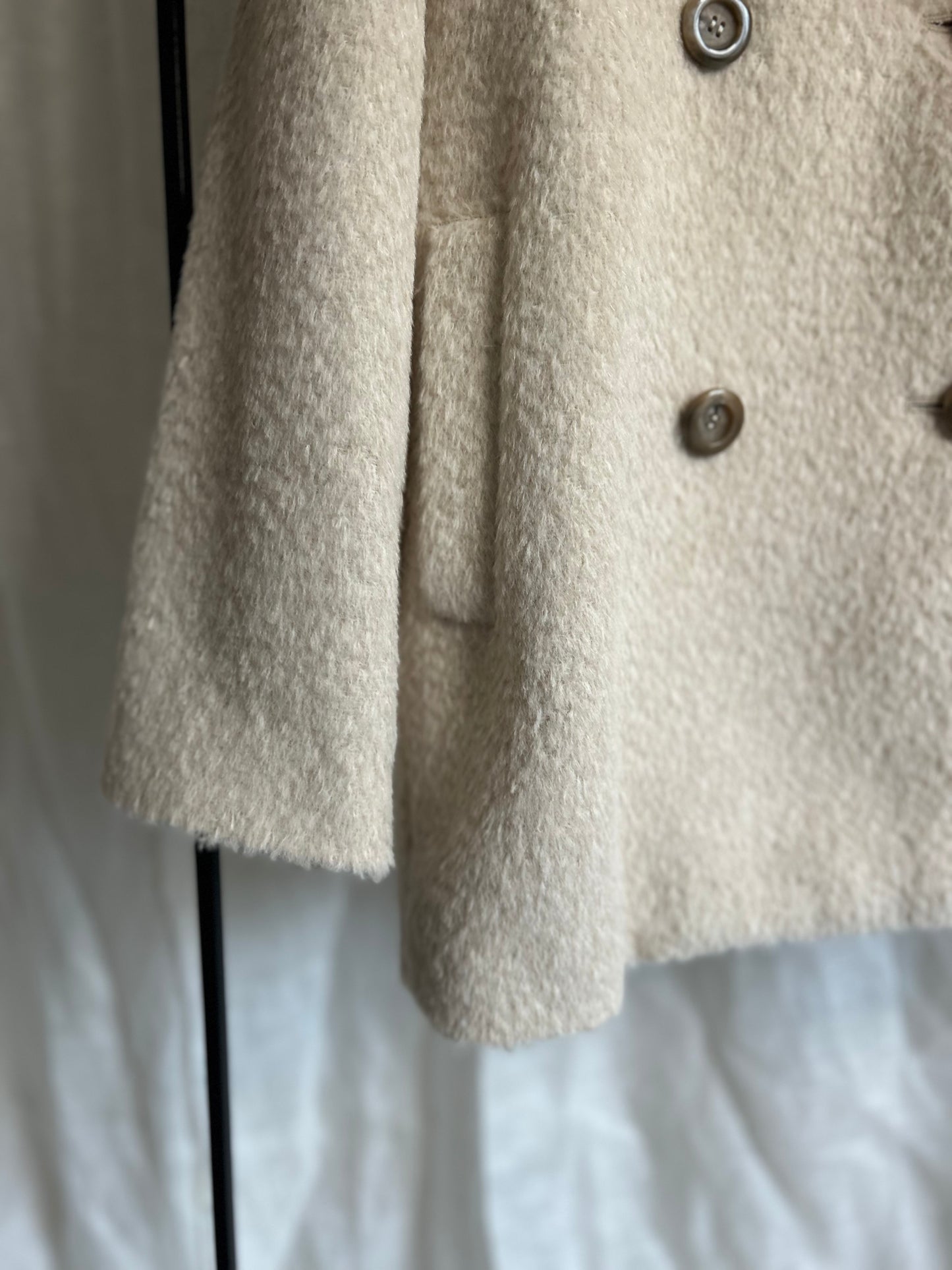 2025AWアルパカシャギースプリットラグランPコート