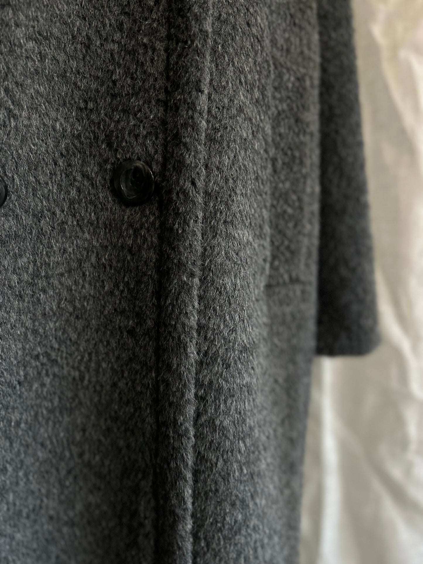 2025AW アルパカシャギー　Wロングコート