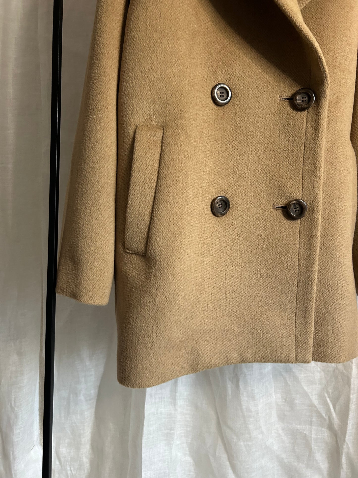 2025AWアンゴラナイロンオックスビーバー ラグランPコート