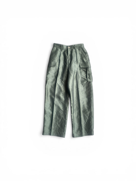 ヴィスコースリネン カーゴパンツ