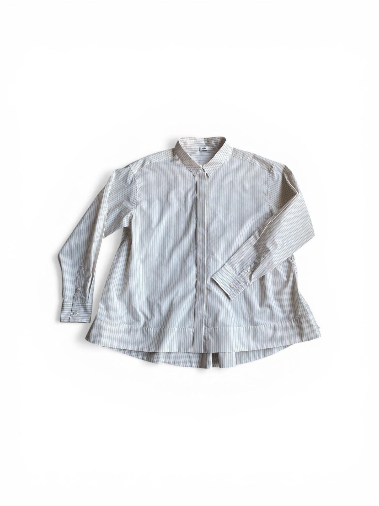 ハイカウントブロードバックフレアーシャツ